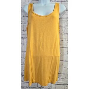 Lane Bryant Orange Yellow Tank Top 18 20 Metallic Shine Lightweight Soft